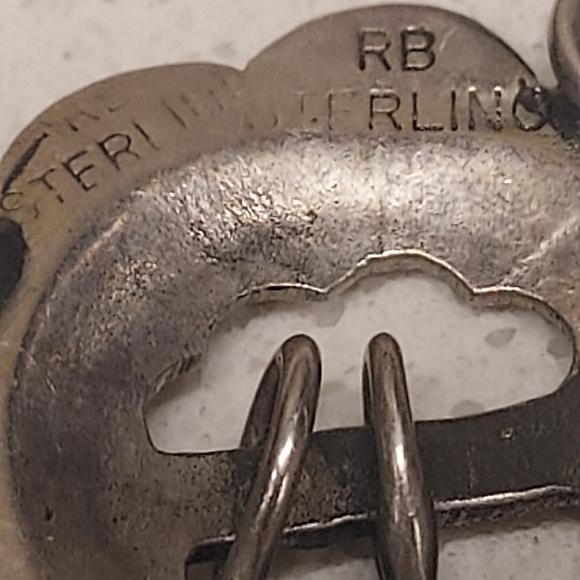 Navaho Sterling Silver & Turquoise Necklace - Picture 5 of 5